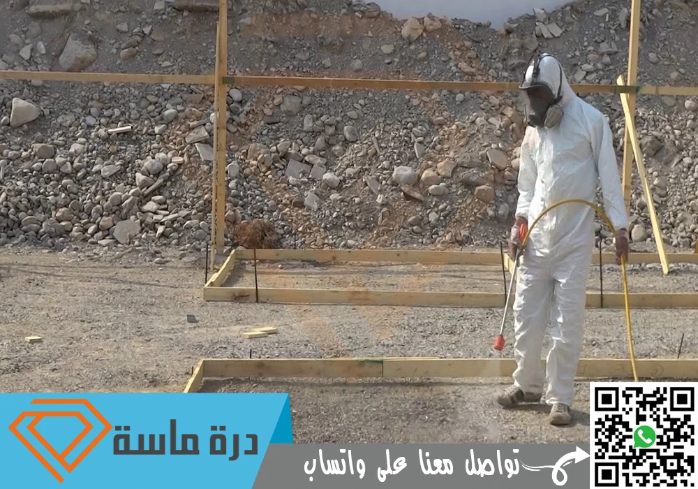 رش دفان الميدة بخميس مشيط | 0593428144 🏗 | لمكافحة النمل الابيض قبل البناء 60 Spraying the foundations of the building to combat termites 01