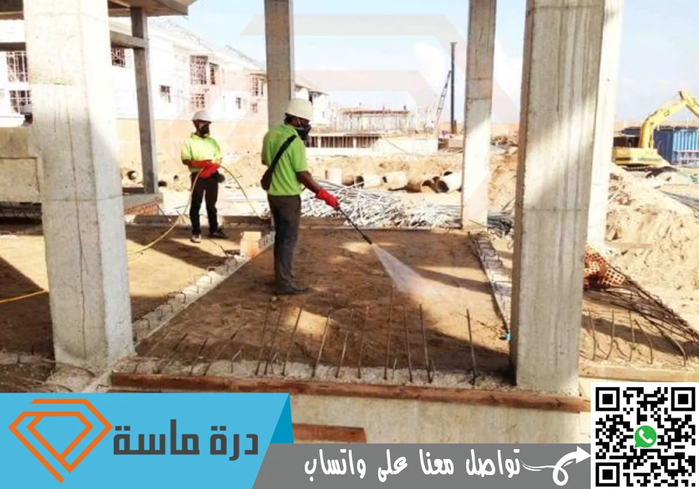 رش دفان الميدة بخميس مشيط | 0593428144 🏗 | لمكافحة النمل الابيض قبل البناء 49 Spraying the foundations of the building to combat termites 03